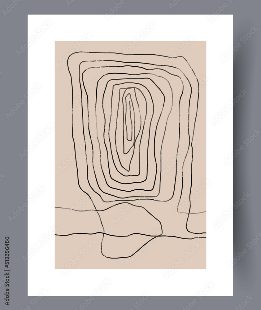 Minimalistic hand drawn wall art banners. Minimal Scandinavian designs