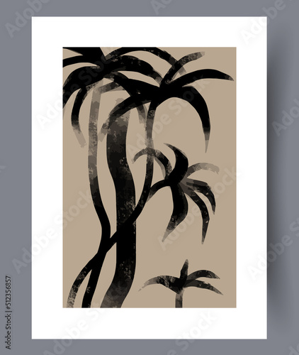 Eccentric modern artworks for print for interior design. Printable abstract art wall decorations. Simple creative artwork bundle. Vector illustration. 