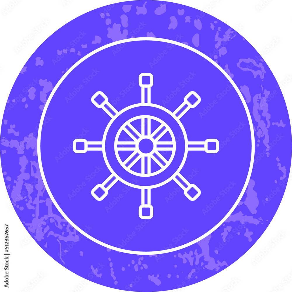 Obraz premium Unique Line Round Circle Icon