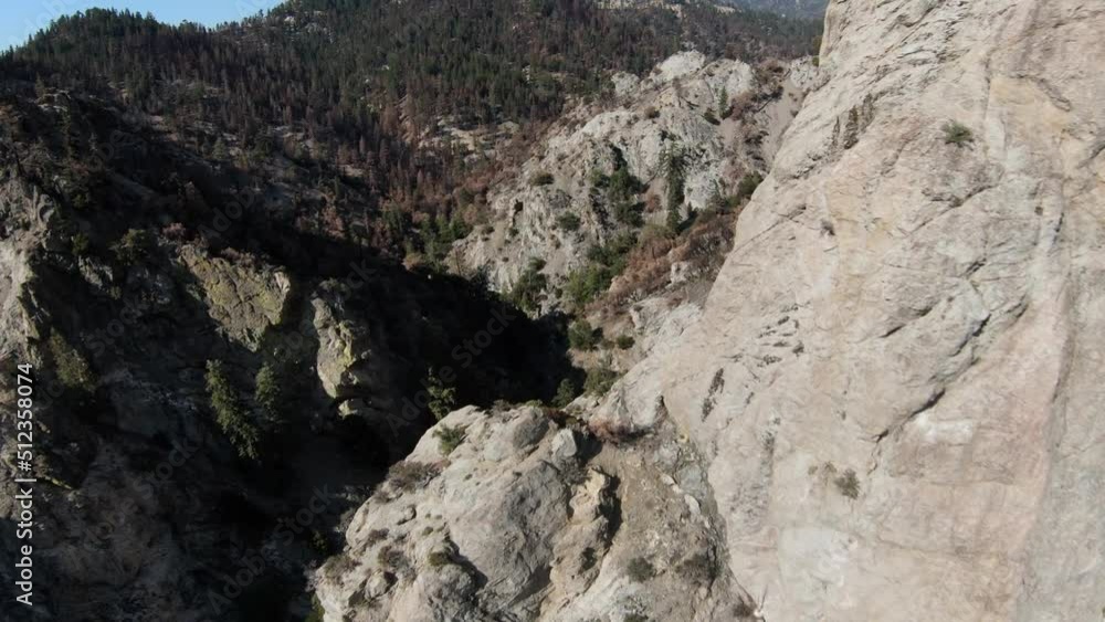 Aerial shot of the dry and rugged landscape of the San Gabriel Mountains near Los Angles California Aerial shot of the dry and rugged landscape of the San Gabriel Mountains near Los Angles California