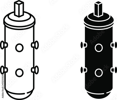 Small modular reactor icon , vector 
