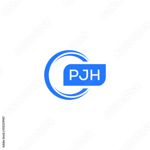 PJH letter design for logo and icon.PJH typography for technology, business and real estate brand.PJH monogram logo.vector illustration. photo