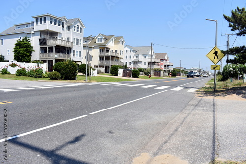 Crosswalks on NC 12 in Kill Devil Hills North Carolina