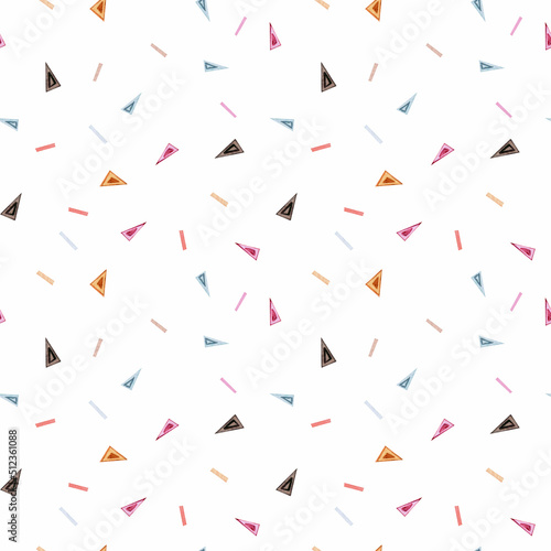 Abstract seamless pattern on a white background