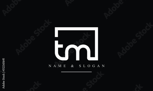 TM, MT, T, M abstract letters logo monogram