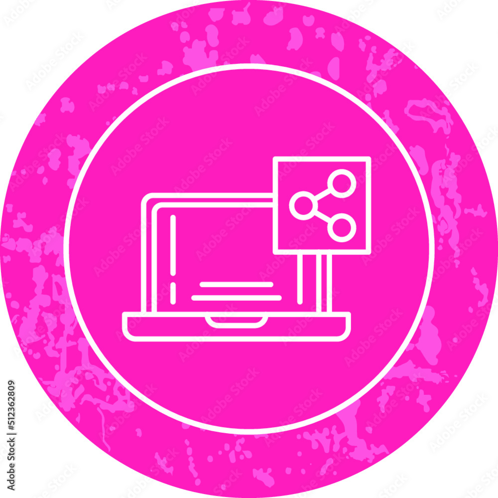 Unique Line Round Circle Icon Unique Line Round Circle Icon