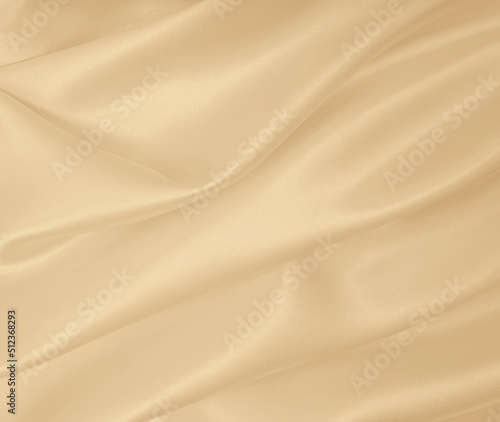 Smooth elegant golden silk or satin luxury cloth texture as wedding background. Luxurious background design. In Sepia toned. Retro style © Oxana Morozova