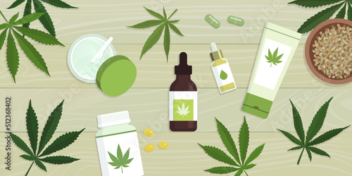 Hemp products for health and skincare