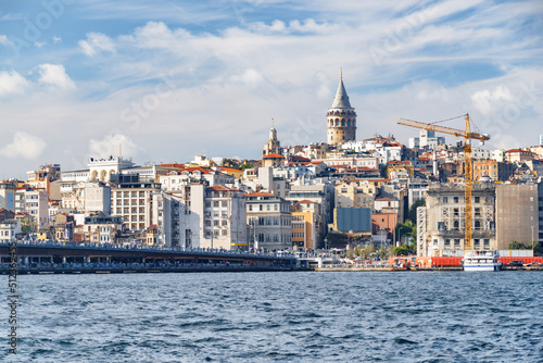 Istanbul skyline. Amazing view of the Galata Tower. © efired