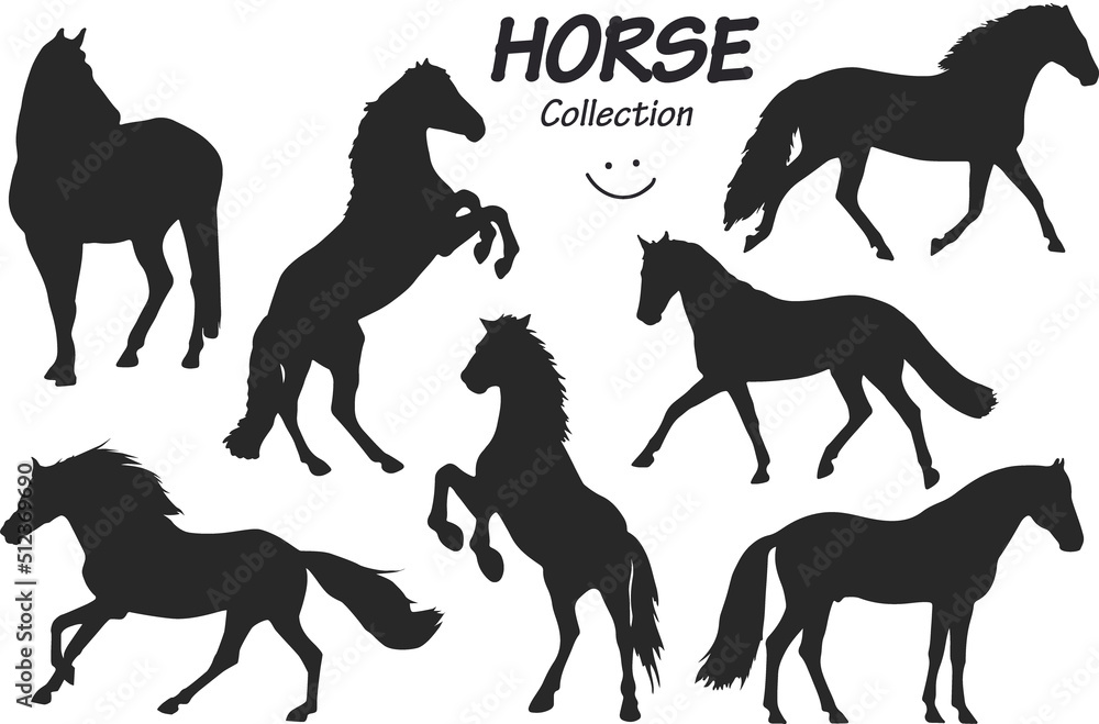 Horse silhouettes pack