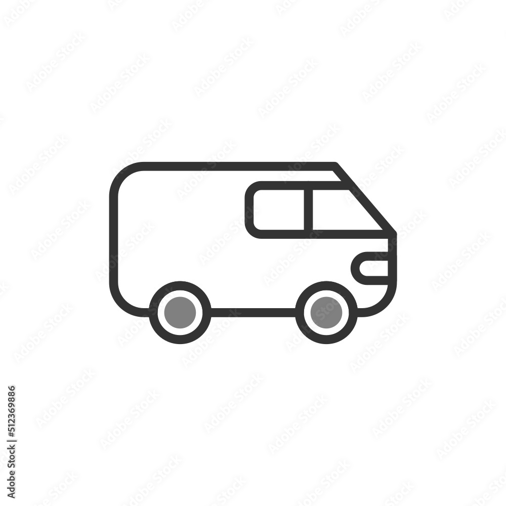 Fototapeta premium Van Icon