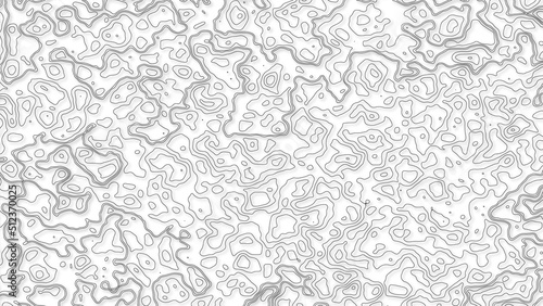 White wave paper curved reliefs abstract background, Abstract topographic contours map background. Geographic mountain relief. Abstract lines background. Contour maps. Business concept.