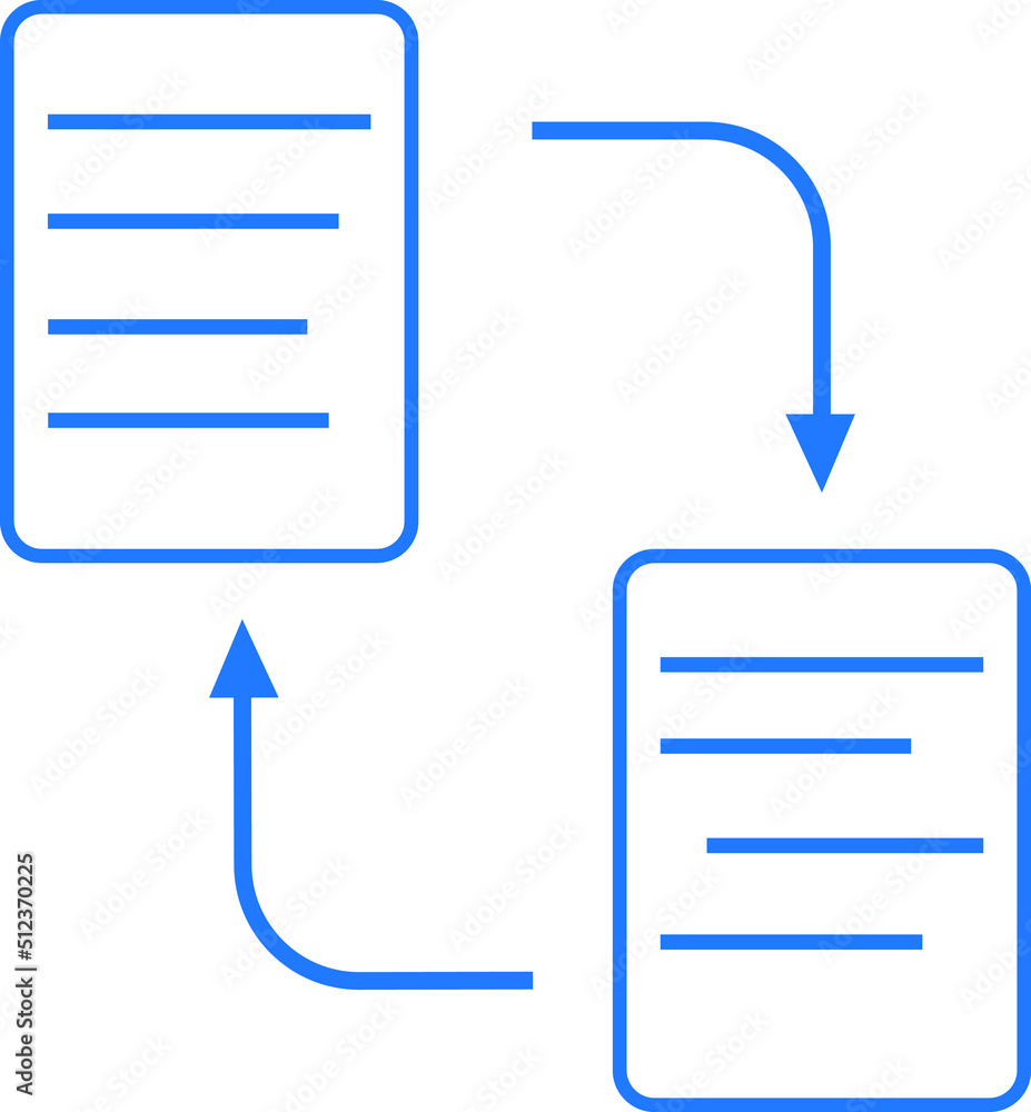 Data transfer icon vector