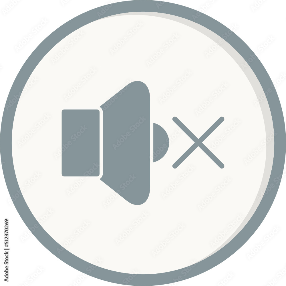 Fototapeta premium Mute Icon
