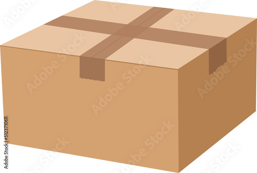 Carton box clipart design illustration