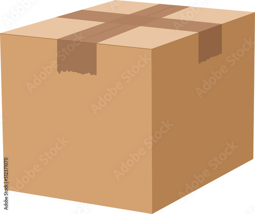 Carton box clipart design illustration