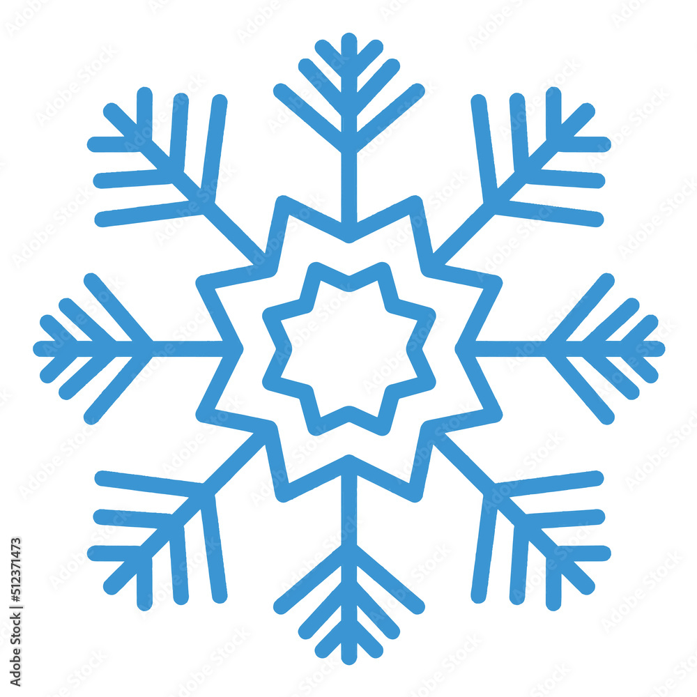 Snowflakes оrnamental winter design. vector illustration. Blue snowflake on white background. Beautiful snowflakes for winter design. Christmas New Year elements. Silhouette of crystal snowflakes Icon Snowflakes оrnamental winter design. vector illustration. Blue snowflake on white background. Beautiful snowflakes for winter design. Christmas New Year elements. Silhouette of crystal snowflakes Icon