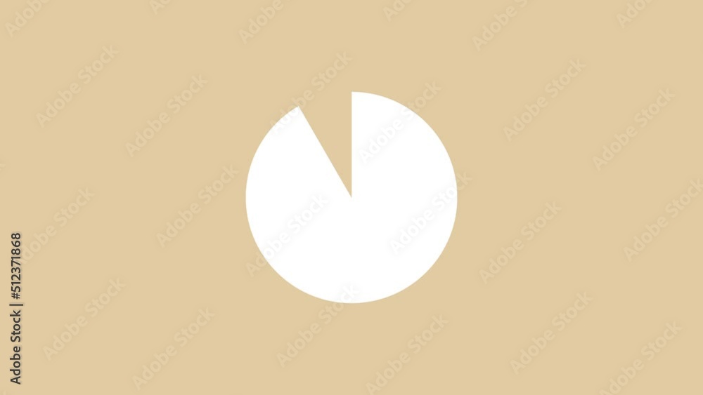 Simple 60 seconds Timer on a Sand Background, Animated Video ...
