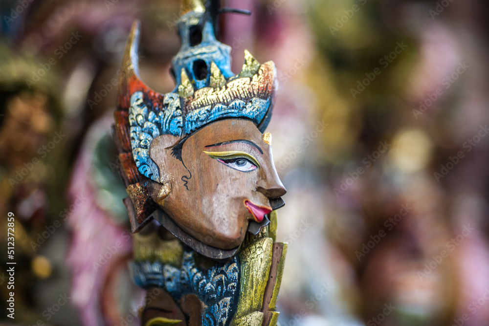 Handmade of Balinese wooden craving mask 
