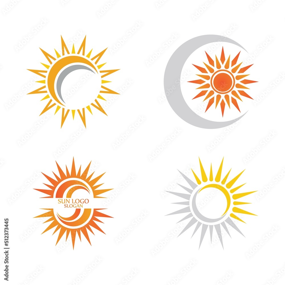 Sun Vector illustration Icon Sun Vector illustration Icon