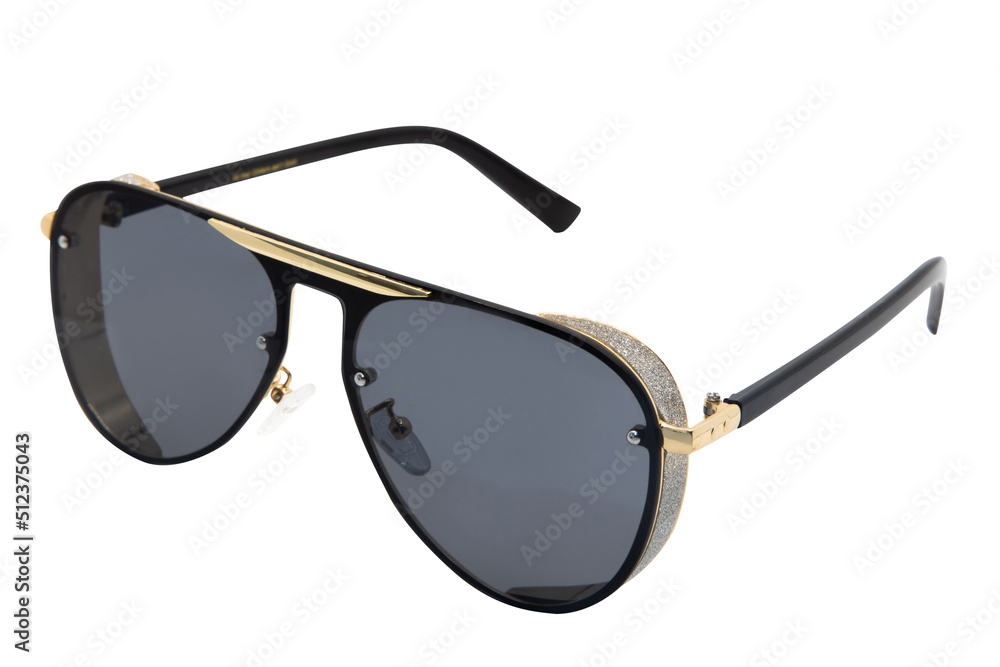WOMENS OVERSIZED SUNGLASSES PILOT BLACK FLAT TOP LENS WITH GOLD GLITTER SIDE SHEILDS TOP FRONT VIEW WOMENS OVERSIZED SUNGLASSES PILOT BLACK FLAT TOP LENS WITH GOLD GLITTER SIDE SHEILDS TOP FRONT VIEW