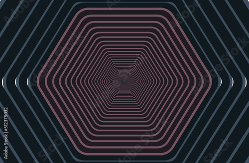 Tunnel effect modern abstract