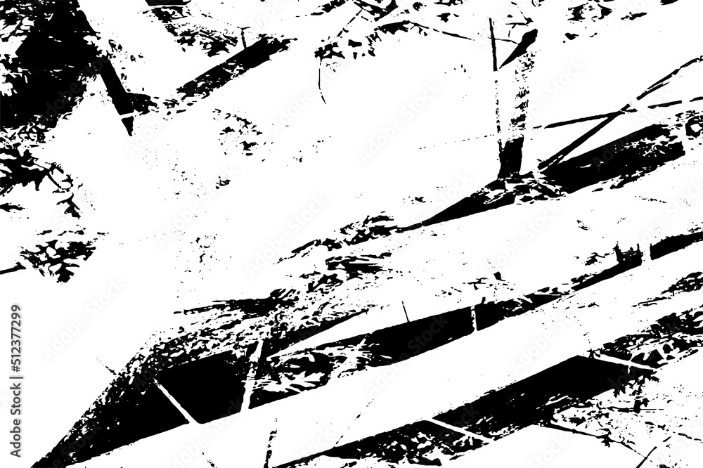 Grunge background black and white. Monochrome texture. Vector pattern of cracks, chips, scuffs. Abstract vintage surface Grunge background black and white. Monochrome texture. Vector pattern of cracks, chips, scuffs. Abstract vintage surface
