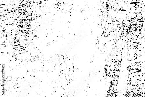 Grunge background black and white. Monochrome texture. Vector pattern of cracks  chips  scuffs. Abstract vintage surface