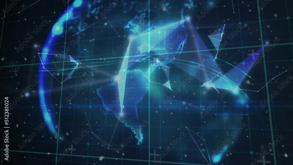Animation of data processing over shapes Animation of data processing over shapes