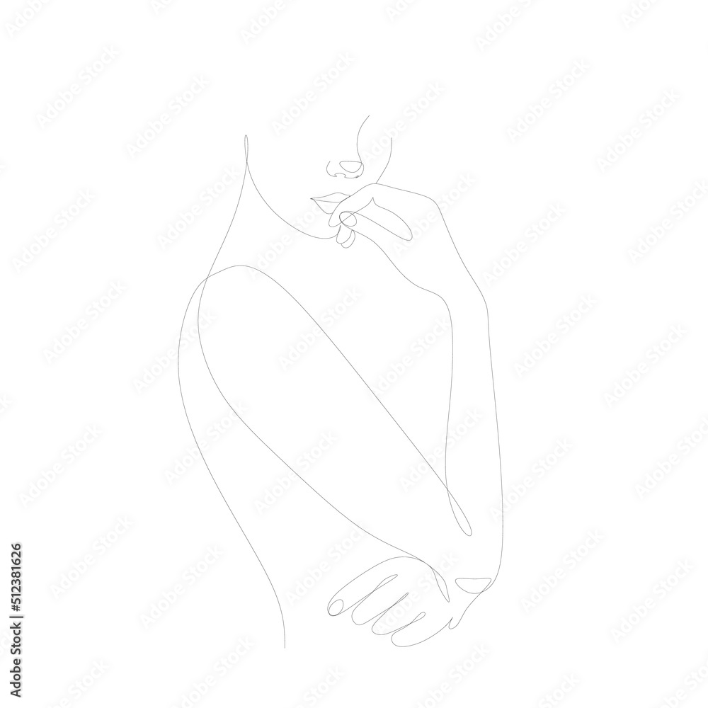 Continuous line drawing of Portrait of a Beautiful Women face. Beauty Minimal line art style portrait. Vector illustration for logo, beauty salon, cosmetics, t-shirt, design print graphics style Continuous line drawing of Portrait of a Beautiful Women face. Beauty Minimal line art style portrait. Vector illustration for logo, beauty salon, cosmetics, t-shirt, design print graphics style