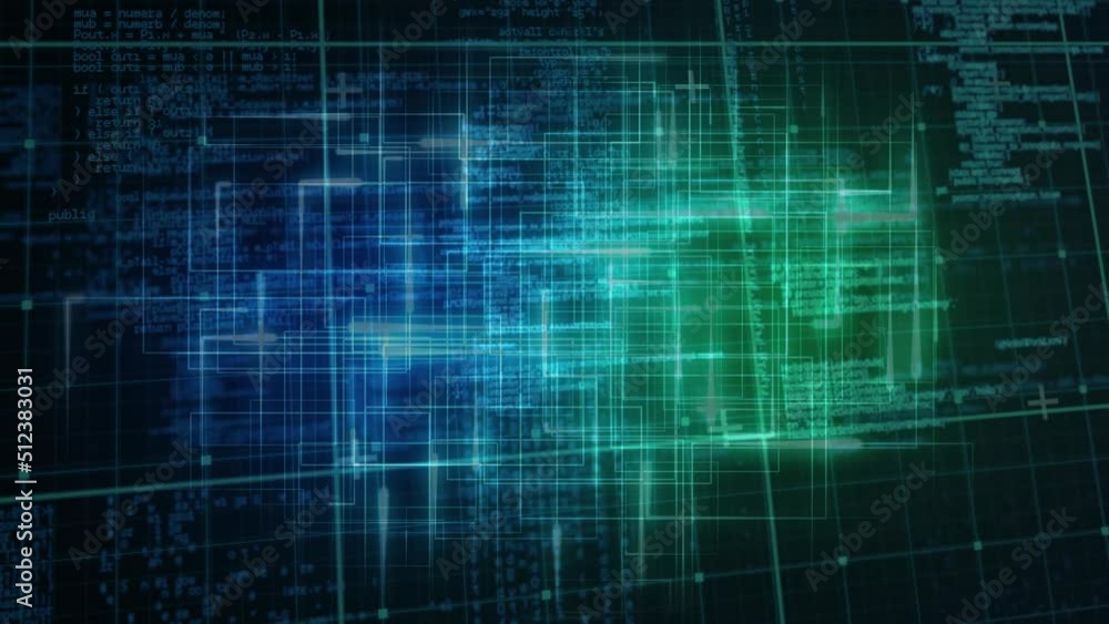 Animation of gloving grid and data processing Animation of gloving grid and data processing