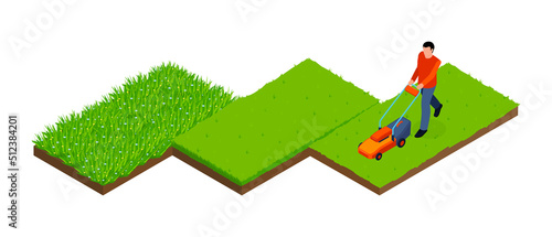Isometric Lawnmower Concept