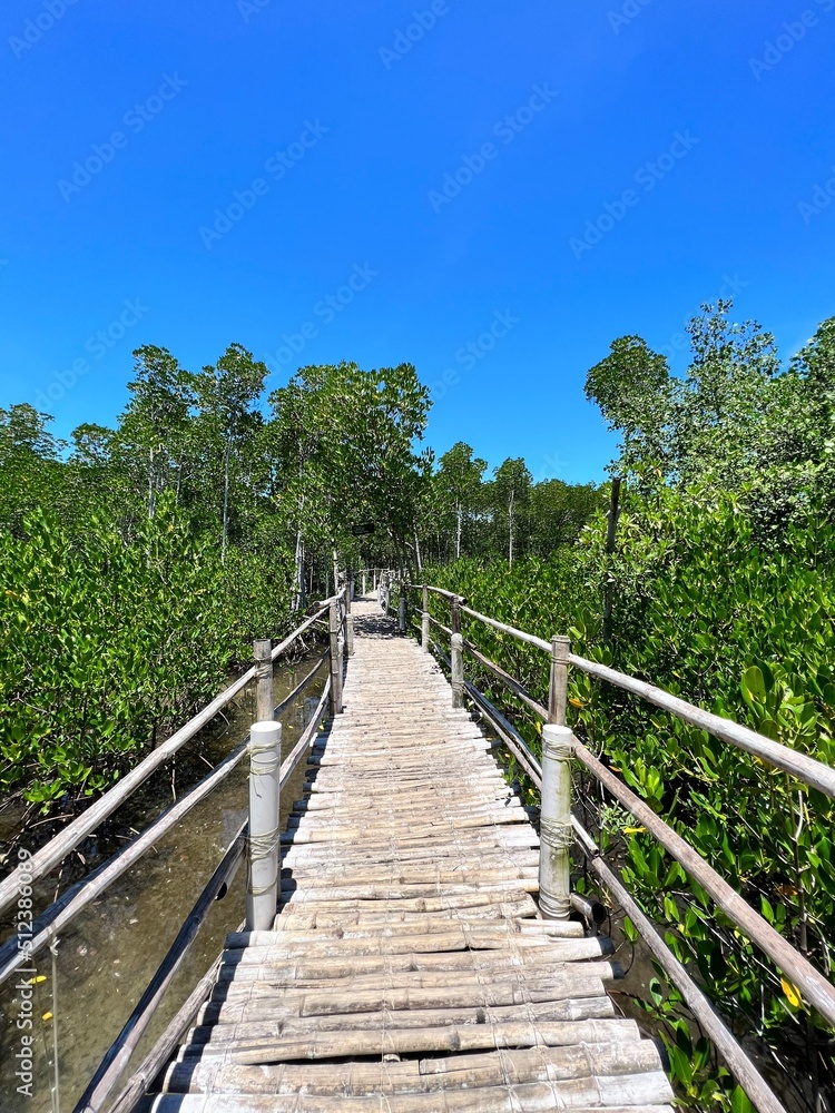 wooden bridge over the river wooden bridge over the river