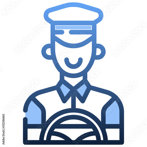 TAXI DRIVER Gradient icon,linear,outline,graphic,illustration