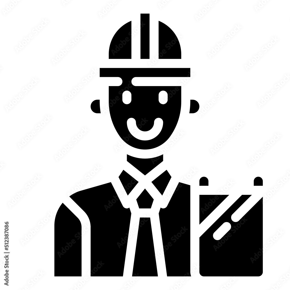 ARCHITECT glyph icon,linear,outline,graphic,illustration