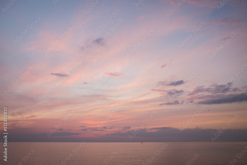 Obraz premium Pastel sunset over Clearwater Beach