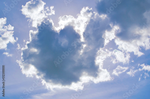 blue sky with clouds