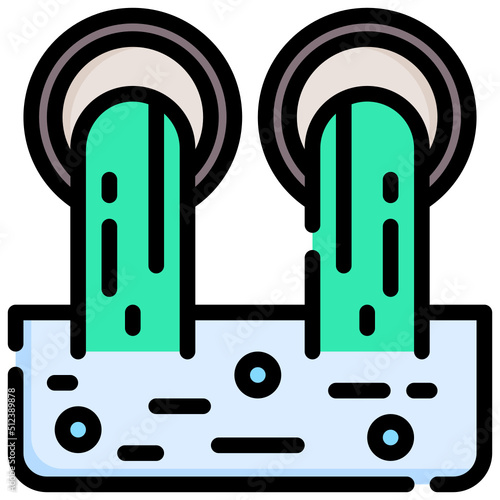 SEWAGE filled outline icon,linear,outline,graphic,illustration