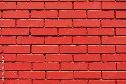 Red brick. Texture is red wall.