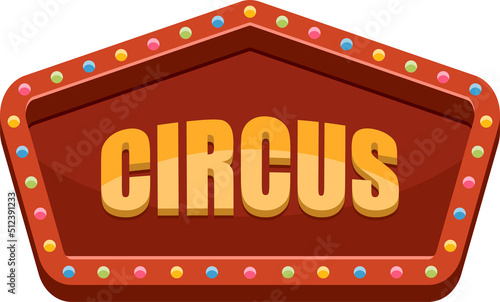 Circus element clipart design illustration