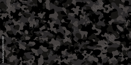 Camouflage background. Seamless pattern.Vector. 迷彩パターン テクスチャ 背景素材 