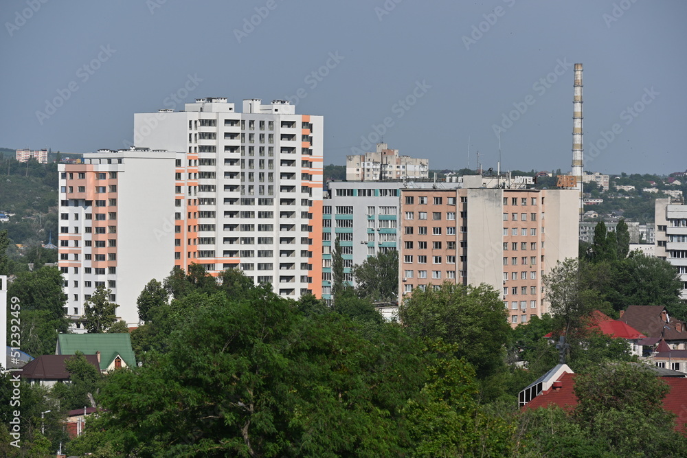 High-rise buildings in the central part of the city High-rise buildings in the central part of the city