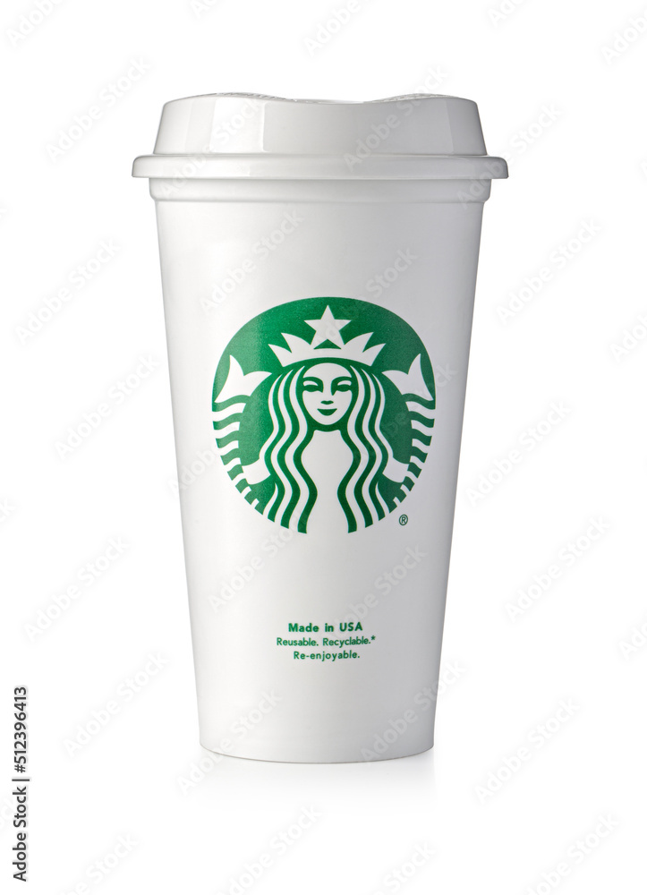 A cup of Starbucks hot beverage coffee foto de Stock | Adobe Stock