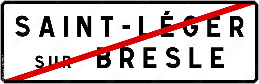 Panneau sortie ville agglomération Saint-Léger-sur-Bresle / Town exit sign Saint-Léger-sur-Bresle Panneau sortie ville agglomération Saint-Léger-sur-Bresle / Town exit sign Saint-Léger-sur-Bresle