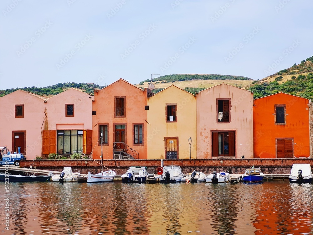 ancient tanneries on the Temo river in the city of Bosa in Sardinia
