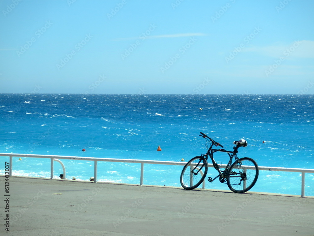 European summer blue sea, Nice, France
