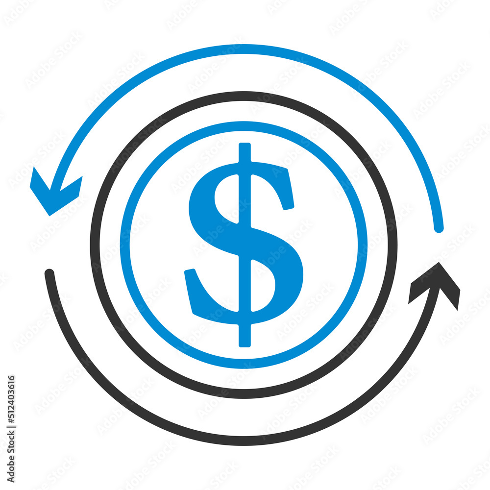 Obraz premium Cash Back Coin Icon