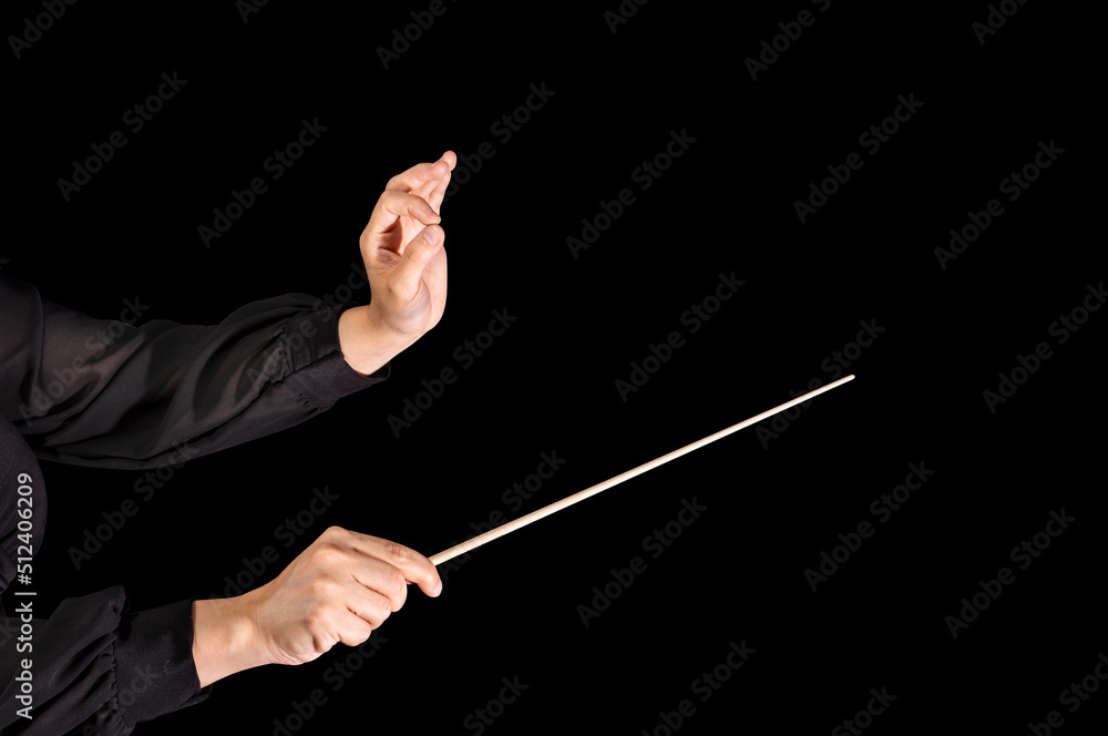 hands of a female conductor hands of a female conductor