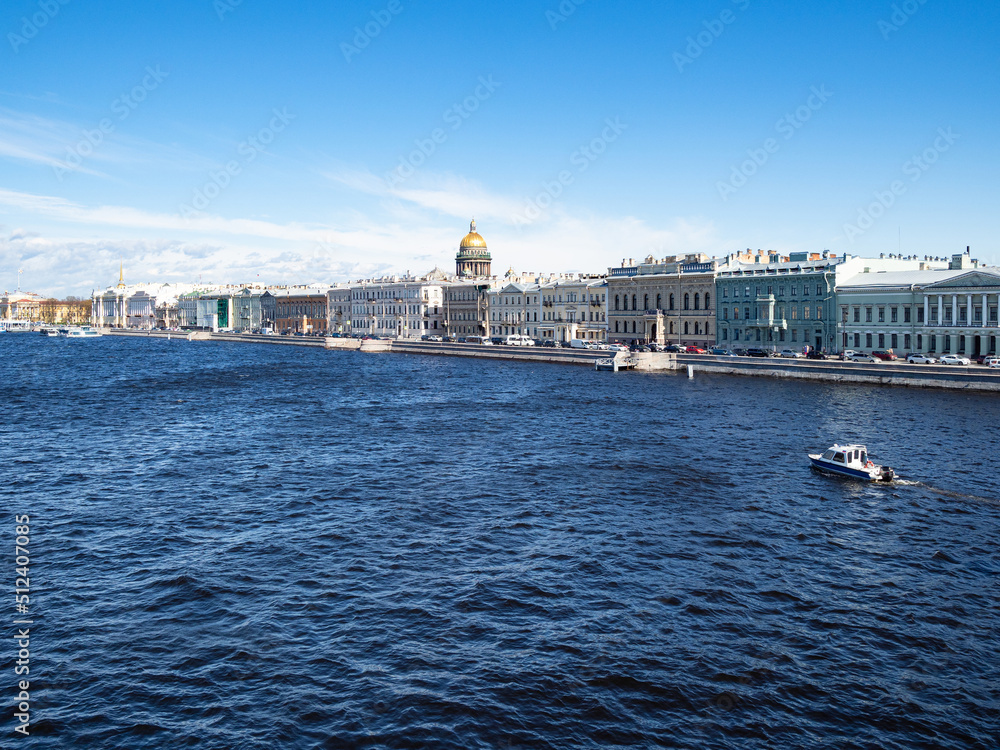 Angliskaya Embankment in Saint Petersburg, Russia