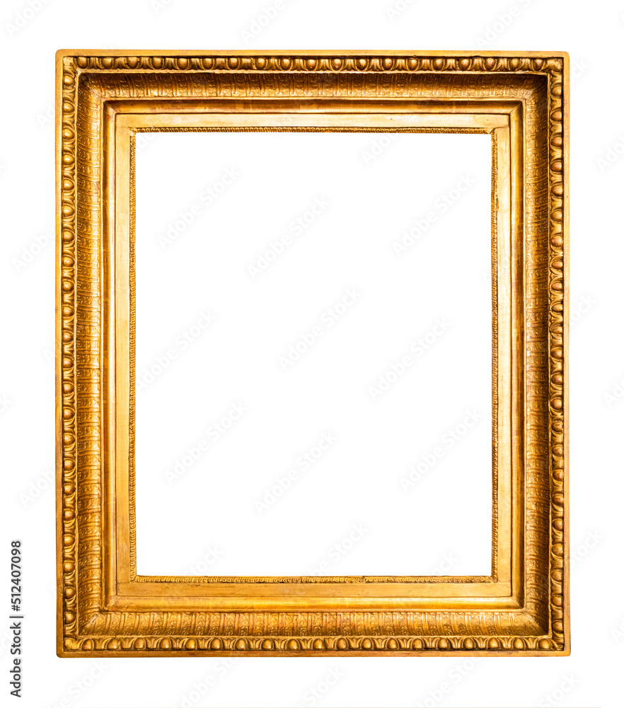 blank vertical old wide carved gold picture frame blank vertical old wide carved gold picture frame